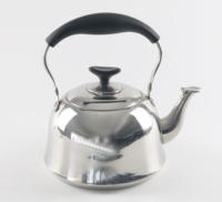 Bouilloire à eau en acier inoxydable, théière à simple paroi, avec induction Portable, pour usage domestique, théière, 1.2 l