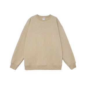 Sudadera Unisex de Peso Pesado 400GSM 100% de Punto de Algodón, Jersey de Ajuste Regular, Cuello Redondo, Sudadera Sólida de Otoño para Hombre - Product Image 3