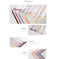 Papier de cellophane transparent imperméable en papier glassine pour emballage de fleurs avec impression colorée