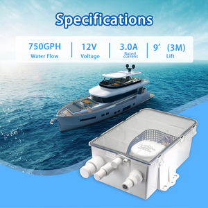 750GPH tête 3m <span class=keywords><strong>camping</strong></span>-<span class=keywords><strong>car</strong></span> système de <span class=keywords><strong>pompe</strong></span> de puisard de douche marine pour bateau 12V DC électrique submersible petite <span class=keywords><strong>pompe</strong></span> de cale d'<span class=keywords><strong>eau</strong></span> <span class=keywords><strong>automatique</strong></span> - Product Image 5