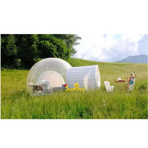 Tente à bulles gonflable pour camping en plein air, couleur personnalisable, ventilateur intégré, chambres de style resort, bâche en PVC - Product Image 6