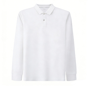 Camisetas de <span class=keywords><strong>Marca</strong></span> para Hombre, Estilo Polo Holgado, Material de Algodón con Cuentas, Casual, Transpirable, Manga Larga, Camiseta de Manga Larga para Hombre - Product Image 3