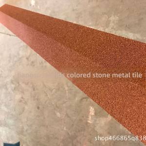 Panneaux muraux à pignon modernes Accessoire d'usine Tuile métallique en pierre de couleur directe Toit en alliage d'aluminium oxydé anti-corrosion conçu - Product Image 4