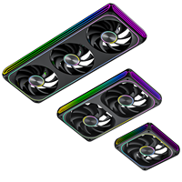Ventilador AntarcChill 360mm Todo en Uno, Centro de Ventilación CD Halo, Espejo Lateral, Alta Velocidad, Alto Flujo de Aire, Bajo Ruido, Ventilador de Refrigeración para PC PWM, Directo de Fábrica