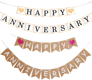 אני אוהב אותך/חתונה מאושרת/רק דגלים נייר נשוי דגלים מגרלנד עבור יום נישואין הצעה חתונה יום נישואין - Product Image 3