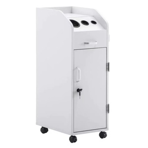 Hair salon drawer-style storage cabinet, hairdressing <b>tool</b> storage cabinet with wooden frame and wheels, hairdressing <b>tool</b> <b>cart</b> - Product Image 6