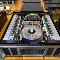 Amplificateur stéréo actif Eeleuni PC-1200 1200W avec impédance 8/4 Ohm, boîtier métallique pour utilisation en concert en extérieur