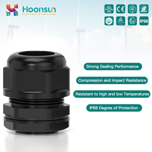 Axit rửa kháng IP68 điện áp thấp Cáp tuyến 30% GF Nylon PA66 ATEX -40 ~ + 120 Silicone cao su/Neoprene niêm phong - Product Image 2