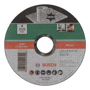 BOSCH - 2609256322 Disques à tronçonner droits en acier inoxydable-EAN 3165140591744 ABRASIVES CUTTING DISCS - Product Image 1
