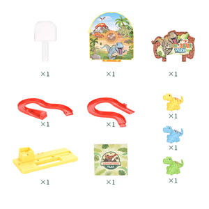 Bricolage assembler des jouets <span class=keywords><strong>de</strong></span> piste électriques Suspension magnétique dinosaure toboggan Puzzle piste jouet sauter dans la glissière avec lumière et <span class=keywords><strong>musique</strong></span> - Product Image 5