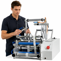 Machine d'étiquetage semi-automatique pour bouteilles rondes, étiqueteuse de bureau pour petites bouteilles, bocaux et canettes, idéale pour les petites entreprises