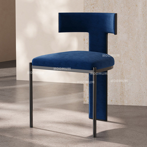 Chaises d'hôtel en gros, style nordique <span class=keywords><strong>de</strong></span> luxe, en métal noir, modernes, en cuir et velours, <span class=keywords><strong>pour</strong></span> salles à manger, banquets <span class=keywords><strong>de</strong></span> <span class=keywords><strong>mariage</strong></span> et hôtels - Product Image 2