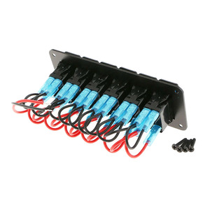Pre-Wired <strong>Switch</strong> <strong>Panel</strong> 6 Gang Toggle ON-OFF Blue Illuminated for Automotive Truck RV 12-24V DC - Product Image 6