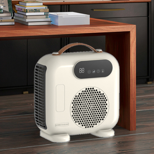 Radiateur électrique portable 1800W avec poignée en plastique, fil chauffant, contrôle numérique, interrupteur multi-niveaux, minuterie, chauffage rapide - Product Image 2