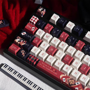 Retro Alice Keycap 138 Keys Theme Keycaps <strong>Cool</strong> Custom PBT Cherry Keycap Sublimation for MX Switches Mechanical <strong>Keyboard</strong> <strong>Cap</strong> - Product Image 1