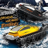 MILI Q183 Véhicule RC amphibie tout-terrain sur chenilles, puissant, étanche, télécommandé, type char blindé