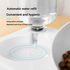 Dispenser Integrato di Acqua e Cibo per Animali Domestici con Erogatore Automatico d'Acqua per Gatti e Cani, Ciotola per Animali Domestici all'Ingrosso - Product Image 3