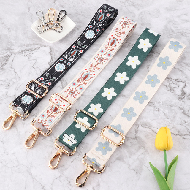 Hot-Selling 38mm Wide Canvas Shoulder Strap Adjustable and Colorful Bag Accessory Cross-Border New Design in Stock