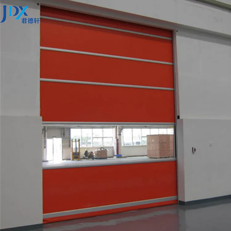 Puerta enrollable de alta velocidad para lavado de autos Puerta enrollable industrial de puerta de Pvc de alta velocidad