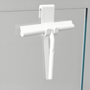 Giá tốt nhất thị trường Châu Âu Silicone vòi hoa sen gạt nước giống cây chổi trắng với cao su và nhựa xử lý cho cửa sổ Glass gương - Product Image 1