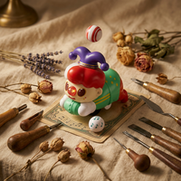 JR MS INDUSTRIES Jouet Électrique Clown Musical Lumineux en Plastique qui Marche et Rampe, Boîte Mystère, Prise EU, pour Enfants 2-4 ans