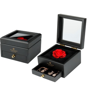Fábrica al por mayor logotipo personalizado grandes niñas <span class=keywords><strong>de</strong></span> <span class=keywords><strong>madera</strong></span> viaje joyería collar cajas <span class=keywords><strong>organizadores</strong></span> - Product Image 3