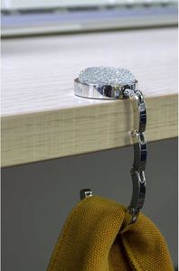 Foldable Purse Hook Table Folding Women's Handbag Hangers Hooks Desk Bling Rhinestone Holder Portable Holder for Women <b>Bags</b> - Product Image 5