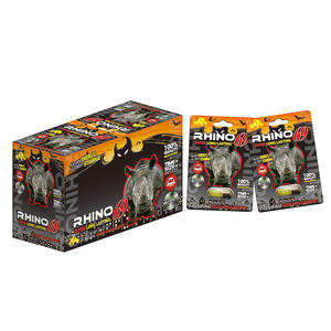 Botol pil Rhino, kemasan kotak tampilan kartu efek 3D, botol pil peningkat seksual pria, praktis - Product Image 3