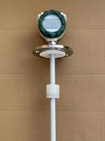 Transmitter Level Magnetik PP PTFE 4-20mA LCD Baterai Sensor Level Cairan Air, Oli, Kimia Tangki Tahan Korosi