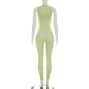 Viviblook J26ST153 Ensemble d'été pour femme, haut court sexy sans bretelles, combinaison sans manches à pois, ensemble deux pièces - Product Image 5