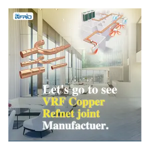 Stock Available Air Conditioner Copper Refnet Joint Pipe And Joint System Midea FQZHN-01SB With Top Selling