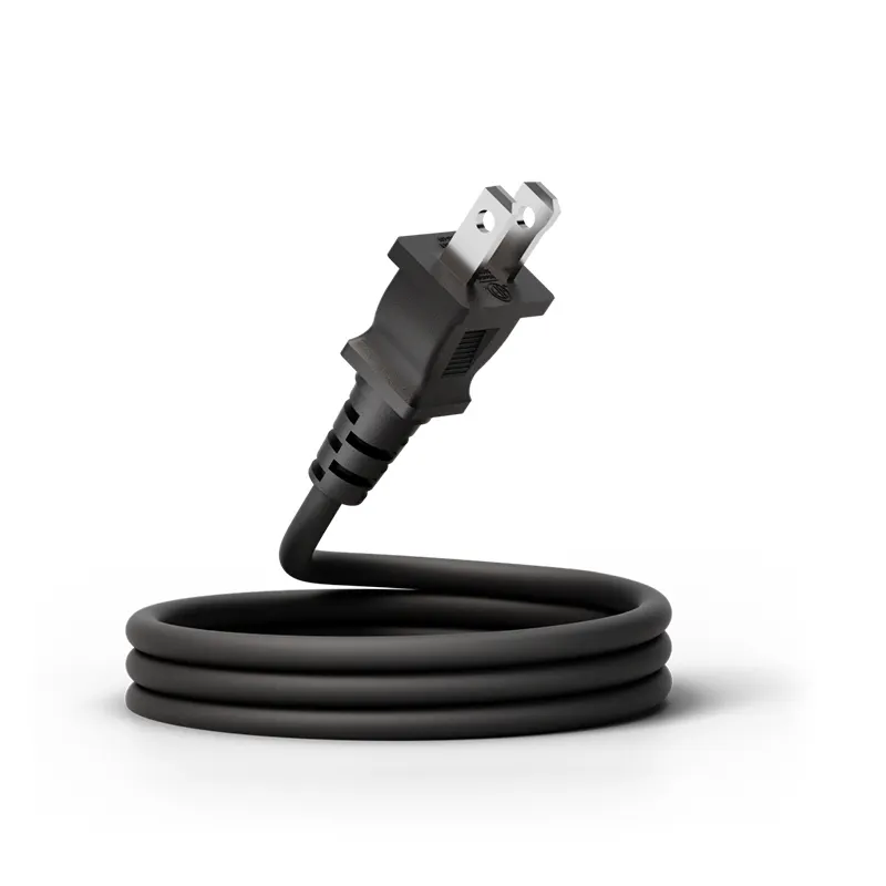 ETL terdaftar 1.5m kabel listrik us 2x18AWG kabel karet fleksibel