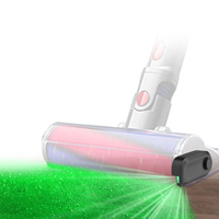 Aspirateur à poils de chien avec affichage de la poussière, lampe LED USB verte pour aspirateur, brosse pour sols et tapis, pièces détachées et accessoires