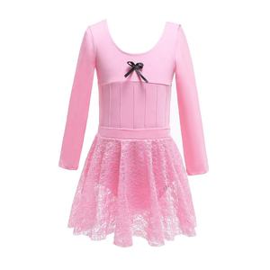 Traje de Ballet de actuación con falda de gasa de manga larga para chicas personalizadas al por mayor - Product Image 1