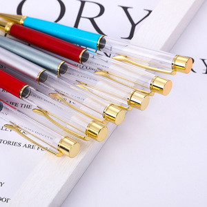 <span class=keywords><strong>ปากกา</strong></span>ลูกลื่นโลหะคุณภาพสูง DIY สีสันสดใส พร้อมโลโก้สั่งทำ ของพรีเมียม <span class=keywords><strong>ปากกา</strong></span>โลหะสีทองแบบ 3 มิติ หลอดเปล่าใส่กลิตเตอร์ DIY - Product Image 4