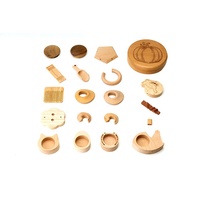 Pièces en bois CNC de haute qualité, fraisage, tournage, tournage sur tour, pièces en bois massif personnalisées, bloc rond, cube, carré, prototype