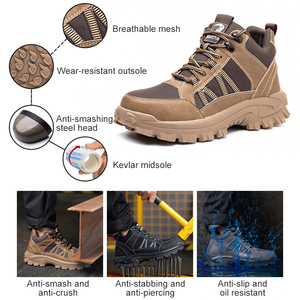 Chaussures <span class=keywords><strong>de</strong></span> sécurité professionnelles antidérapantes, anti-perforation, respirantes, avec embout en acier, pour hommes et femmes, été-automne - Product Image 6