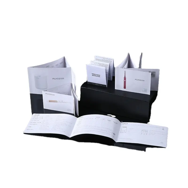 Producthandleiding Afdrukken Vouwbrochure Kleur Monochrome Drukfolder Koperplaat Folder Korting Afdrukken