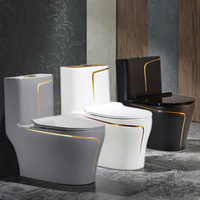 Offre Spéciale monté au sol sans monture coloré salle de bain WC cuvette de toilette articles sanitaires couleur une pièce toilette