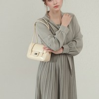 Sac bandoulière carré rétro au design unique en polyester, simplicité urbaine, sophistiqué, polyvalent, chic et minimaliste