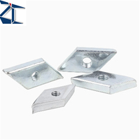 Meilleure qualité M5 M6 M8 M10 acier au carbone diamant en forme de losange écrou losange de connexion attaches d'écrou