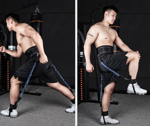 CZFIT Resistance Tube <b>Bands</b> Speed Agility Training Set With Thigh and Ankle Loop Straps Squat <b>Bands</b> Set TPE Bounce Training - Product Image 4