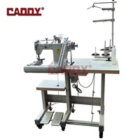 Machine à coudre à bras courbé à double aiguille haute vitesse CADDY 9280 pour cuir moyen à lourd et vêtements, machine à coudre les côtés des pièces.