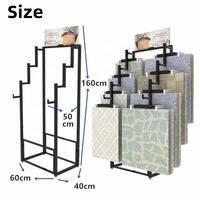 Hot Sale Modern Metal Display Rack Stand for Retail Clothing Supermarket Scarf Shawl Carpets Floor Rugs Sample Textile Fabric