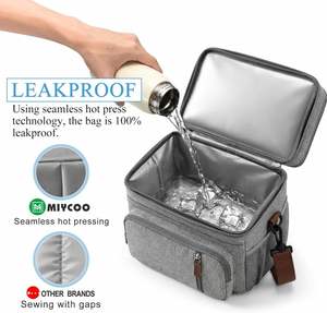 Lunch Bag Lunch Box Double Deck Leakproof Insulated Soft Large Adult Camping Cooler Bag for Work Beach Picnic Travel - Product Image 3
