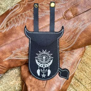 Western With Snap Strap Vintage Boot <b>Wallet</b> Pu Leather Credit <b>Card</b> <b>Holder</b> - Product Image 6