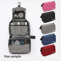 Organisateur de toilette imperméable avec logo personnalisé, essentiels de voyage, rangement pour pinceaux de maquillage de voyage, trousse de toilette matelassée, étui de beauté pour hommes