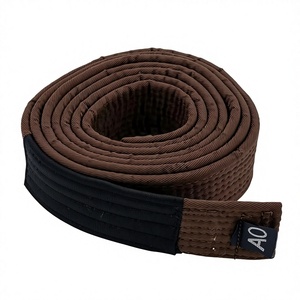 Cinturones de Jiu-Jitsu Brasileño A0-A4 Elásticos para Adultos, Uniforme de BJJ 100% Algodón de Secado Rápido y Transpirable, Erni Sports, para Entrenamiento de MMA y Lucha - Product Image 1