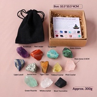 Set de Meditación Reiki de Energía Natural al por Mayor, Piedras Naturales, Cristales Curativos de los Siete Chakras con Caja, Aromaterapia y Decoración