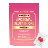 Complément alimentaire en gommes au glutathion liposomal et au collagène, enrichi en vitamine C, pour un éclaircissement naturel de la peau et un éclat sain, fabriqué en Chine (OEM).
